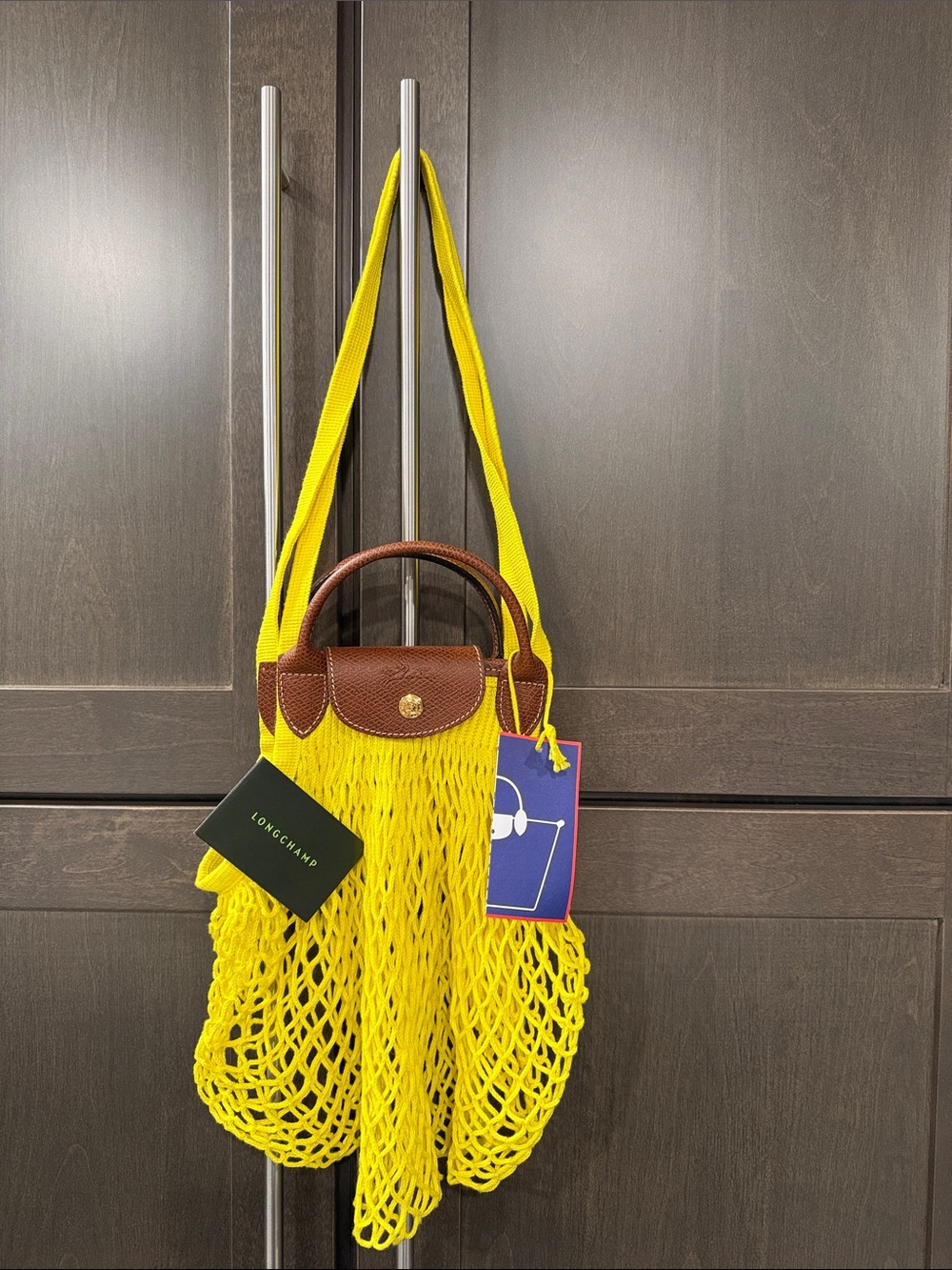 Longchamp Le Pliage Filet Mesh Bag – Yellow